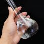 250mL Clear Glass Volumetric Flask w/ Glass Stopper Lab Chemistry Glassware