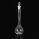 50mL Clear Glass Volumetric Flask w/ Glass Stopper Lab Chemistry Glassware
