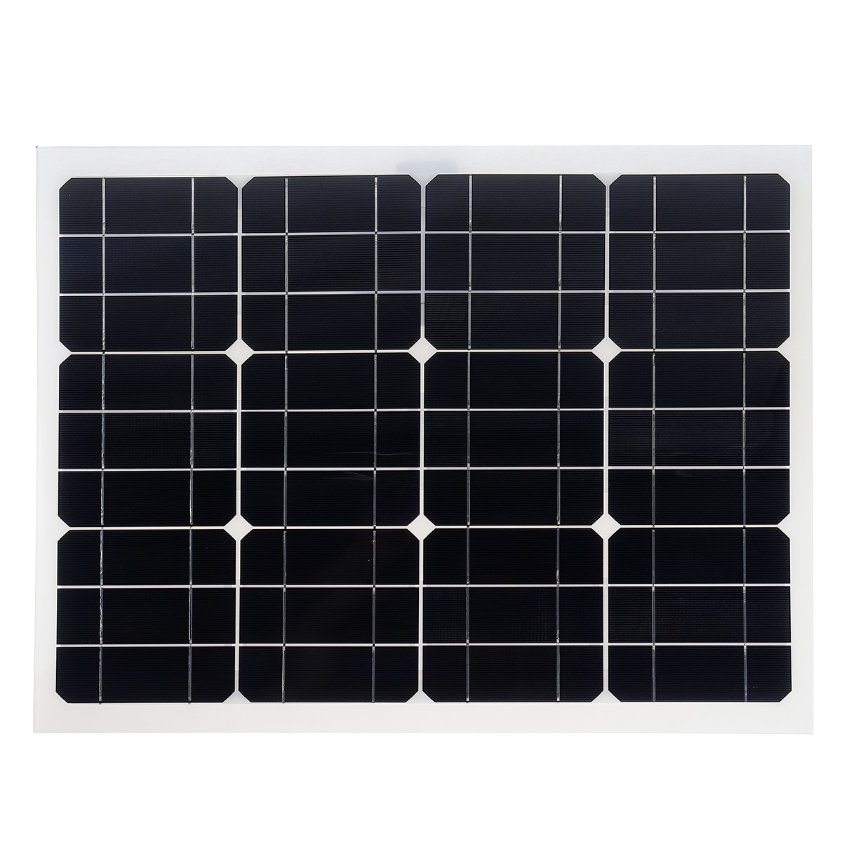 Solar Panel Double USB Interface 30W 12V/5V DC Crocodile Clip Four Heads Monocrystalline