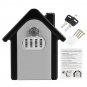 4 Password Key Lock Storage Box Wall Mount Holder Combination Safe Parts Organizer with 2 Keys