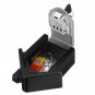 4 Password Key Lock Storage Box Wall Mount Holder Combination Safe Parts Organizer with 2 Keys