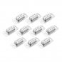 DB9 10Pcs Rectangle Female Two-Row 9-Holes Welding Wire Connector Plug Adapter Connector