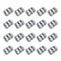 20Pcs Electric Fence Line Clamp Double Threaded Connection Anti Loose