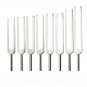 8Pcs Aluminum Alloy Tuning Fork Musical Instrument Reflex Hammer Set with Mallet
