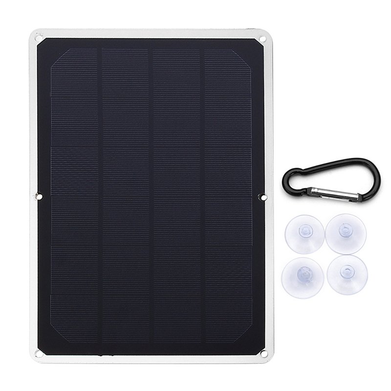 7V 1500Ma 10W USB Monocrystalline Solar Panel Photovoltaic Panel With Buckle