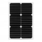 20W 12V Mono Silicon Semi-Flexible Solar Panel w/ 3m Cable Crocodile Clip Detector
