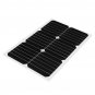 20W 12V Mono Silicon Semi-Flexible Solar Panel w/ 3m Cable Crocodile Clip Detector