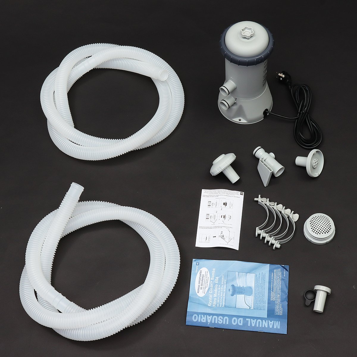 1000GAL 220V Filter Pump Tools For Intex Swimming Pool Fast Ground Steel Frame