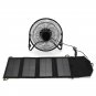8 Inch USB Solar Sensor Cooling Fan+7W Folding Solar Panel Bag For Mobile Phone Charger Power Sets
