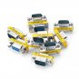 10Pcs DB9 Mini Gender Changer Adapter Female to Male Plug Adapter Connecters