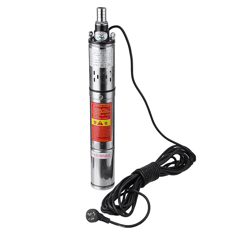 220V Submersible Deep Well Pump Submersible Pump 1/2 0.5 HP Bore with Control Box