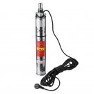 220V Submersible Deep Well Pump Submersible Pump 1/2 0.5 HP Bore with Control Box