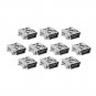 10Pcs Mini 5pin 180 Degree USB Female Socket Connector Charging Socket USB Socket Interface