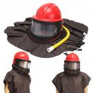 Abrasive Shot Blast Cleaning Helmet Sand Blasting Protective Cloth Tools Pipe Kit