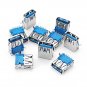 10pcs 3.0 USB Plug AF90 Degree Type A female Socket Connector Charging Socket USB Socket Interface