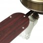 36Inch Antique Ceiling Fan with 3 Lights AC110-240V 4 Wooden Blades with Romote Control 3 Speeds