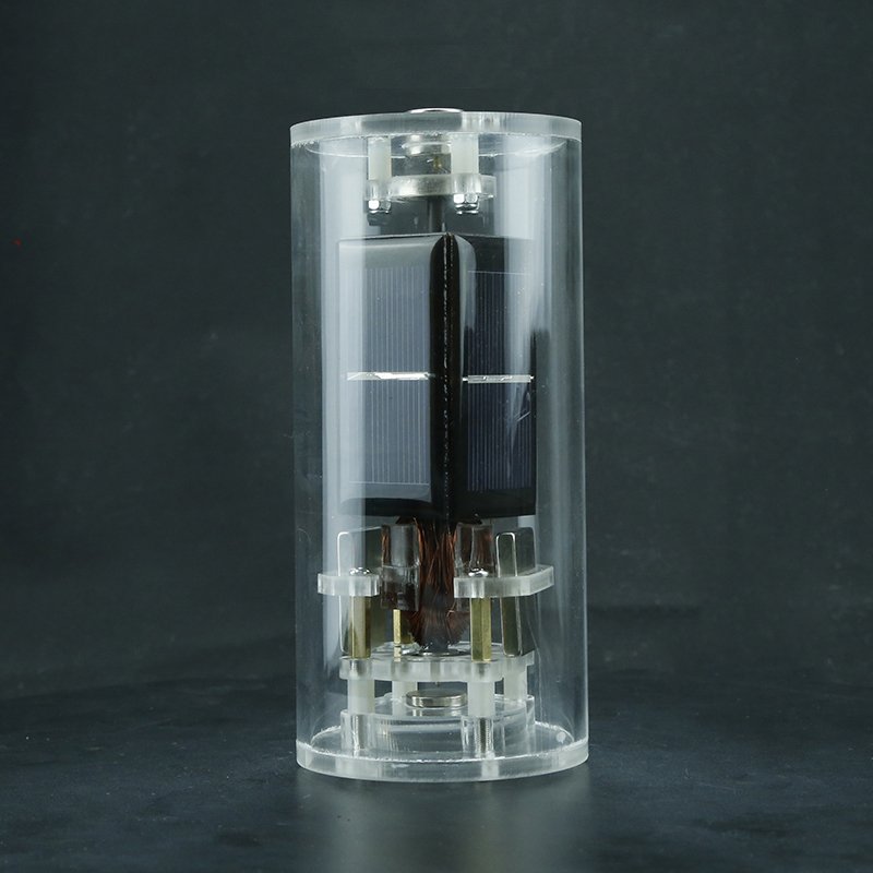 Cylinder Cup Type Solar Magnetic Levitation Mendocino Motor Vertical Stand Educational Model