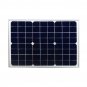 20W DC 12V Solar Panel USB Solar Battery Charger with 3m Crocodile Clip Wire
