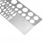 PE Photo Etched Tool Scribing Panel Rivet Model Template Engrave Forming Block