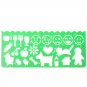 4pcs Plastic Art Graphics Drawing Stencil Template Ruler For Students Children