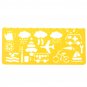 4pcs Plastic Art Graphics Drawing Stencil Template Ruler For Students Children