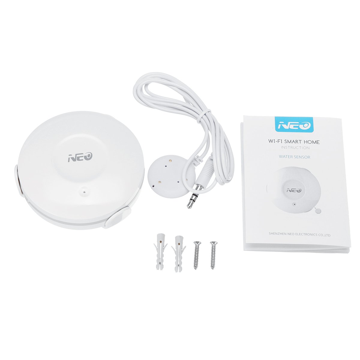 Smart WiFi Water Sensor Flood Leak Detector Alarm APP Alert Notification Water Flow Sensor