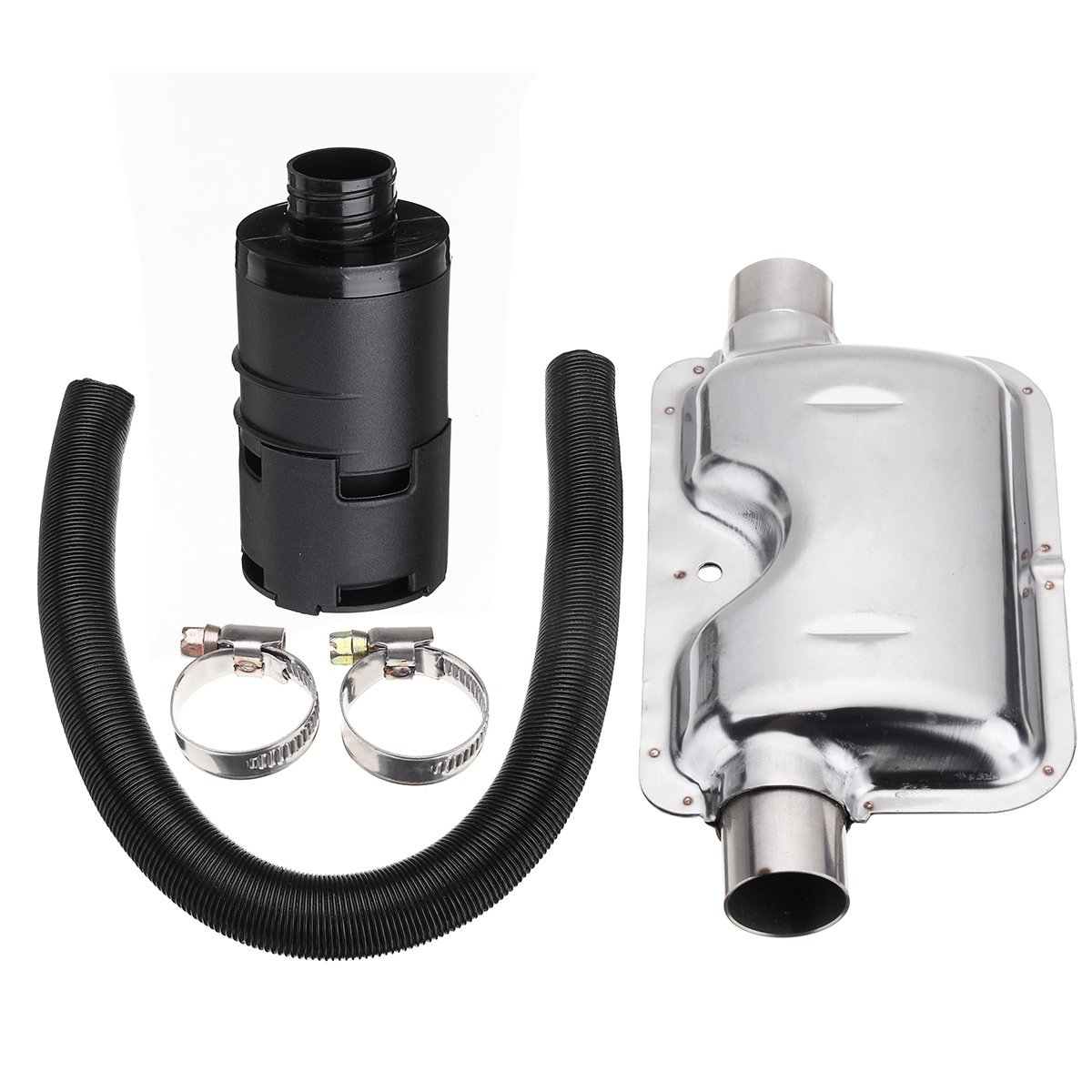 24mm Exhaust Silencer + 25mm Intake Filter + Induction Pipe Hose For Auto Car Air Diesel Heater