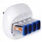100-240V AC Battery Smart Charger for 9V Li-ion Ni-MH LiFePO4 Rechargeable Battery Charger White
