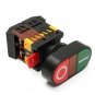 2Pcs 220V Red Green Power ON/OFF Start Stop Push Button Switch Light Indicator Switches
