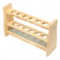 6 Holes Test Tube Rack Testing Tubes Clip Holder Stand Dropper Wood Lab Supplies