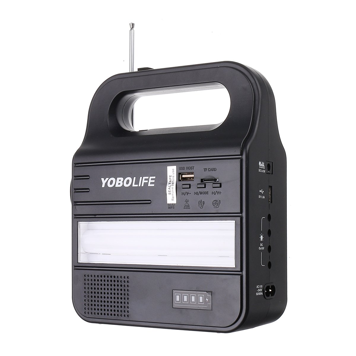 9V 3W Solar Panel Generator Kit Power Storage Portable MP3 FM Radio USB Charger System