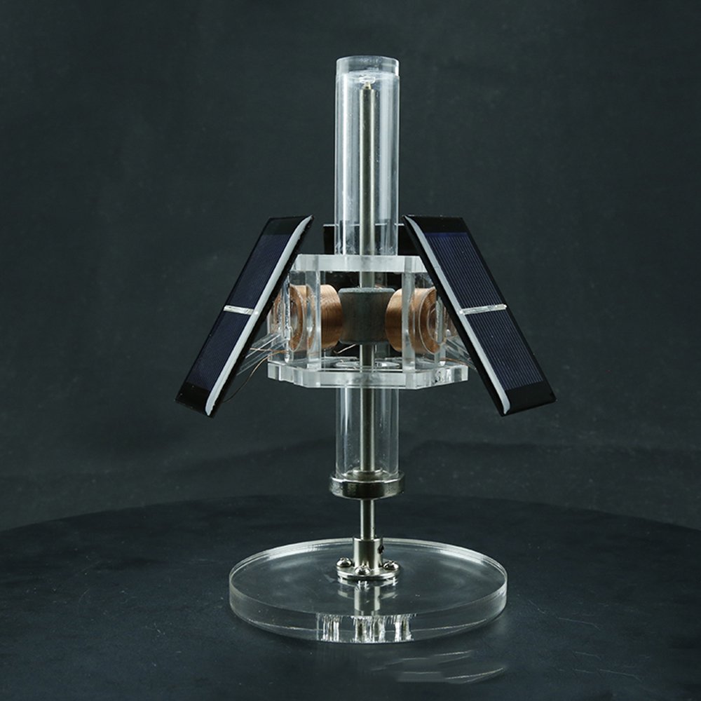 High Speed Triple Solar Panel Vertical Magnetic Levitation Model Brushless Motor Kit Mendocino Scien