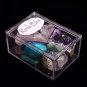 Natural Stone Collection Box Mix Gems Crystals Mineral Specimens Rock Decoration