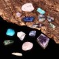 Natural Stone Collection Box Mix Gems Crystals Mineral Specimens Rock Decoration