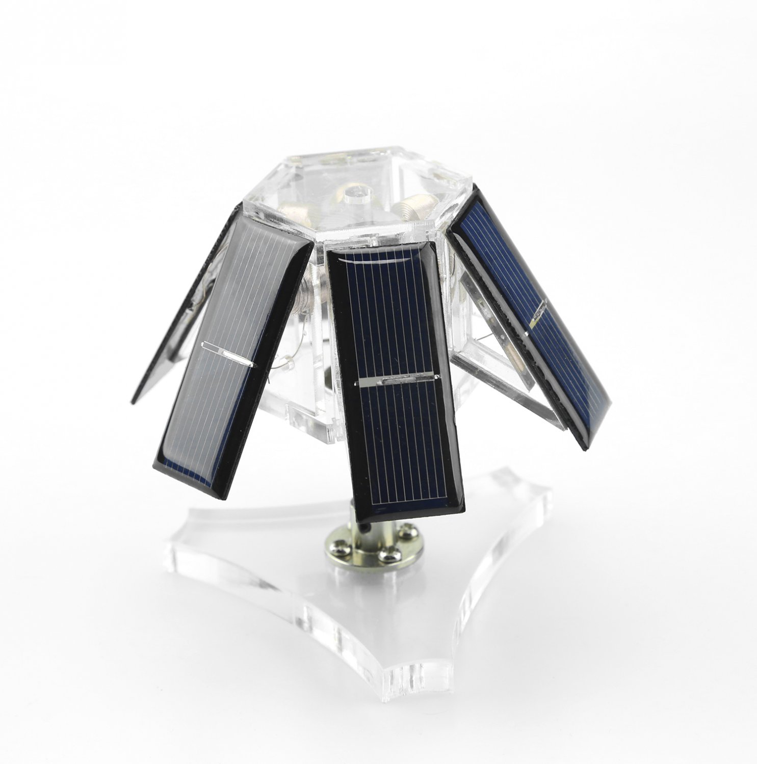 DIY 6 Solar Silicon Wafer Solar Magnetic Levitation Mendocino Motor Steam Stirling Engine Model