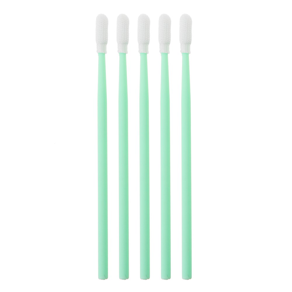 100Pcs Polyester Swab Sticks Microfiber Cleaning Head Swab For Solvent Printer Optical Equipment