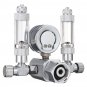 220V G5/8 Aquarium Dual Bubble CO2 System Pressure Gauge Gas Regulator Plant