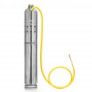 12V/18V DC 2m3/H Solar Powered Water Pump Submersible Bore Hole Deep Well for Farm Ranch