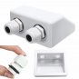 100x90x50mm ABS Roof Solar Panel Cable Entry Gland Double Cable Gland Box For Caravan Boat