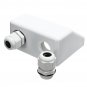 100x90x50mm ABS Roof Solar Panel Cable Entry Gland Double Cable Gland Box For Caravan Boat