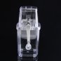 Portable Manual Ice Shaver Block Shaving Machine Crusher Snow Ice Cone Maker Transparent