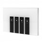 4 Gang 1 Way WIFI Smart Wall Light Switch Remote Touch US Panel APP Work with Alexa Echo