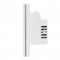 4 Gang 1 Way WIFI Smart Wall Light Switch Remote Touch US Panel APP Work with Alexa Echo