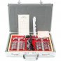104Pcs Metal Optometry Test Glass Lens Mirror Optometry Frame Case Kit Set Concave Sphere
