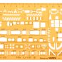1:100 1:200 Double Scale Combo Architecture Building Formwork Drawing Template KT Soft Ruler Stencil