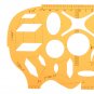 Maths X Y Axis Mathematical Function Drawing Template KT Soft Plastifc Ruler Geometry Protractor