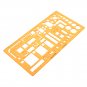 Interior Design House Furnishing Architecture Drawing Template KT Soft Ruler Drafting Stencil