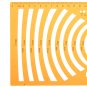 Round Circle Great Circular Arc Drawing Template KT Soft Plastifc Ruler Drafting Design Stencil
