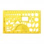 Heating Ventilation Air Conditioning Drafting Design Drawing Template KT Soft Plastifc Ruler Stencil