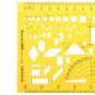 Heating Ventilation Air Conditioning Drafting Design Drawing Template KT Soft Plastifc Ruler Stencil